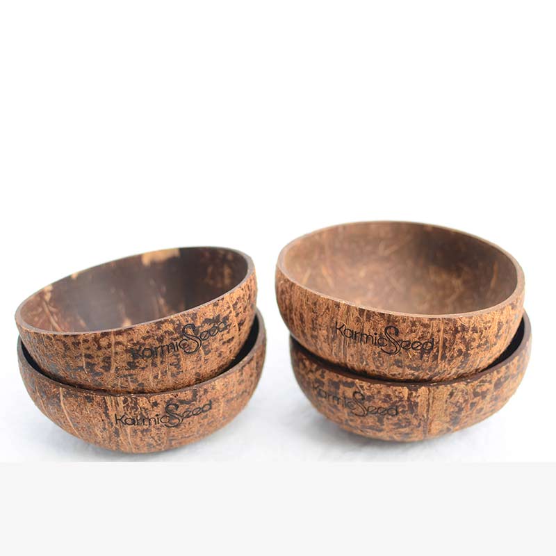 Handmade Coconut Bowls (Set of 4) - 40daY40nighT