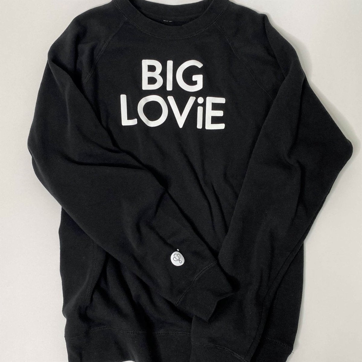 BIG LOViE CREWNECK SWEATSHIRT | BLACK - 40daY40nighT