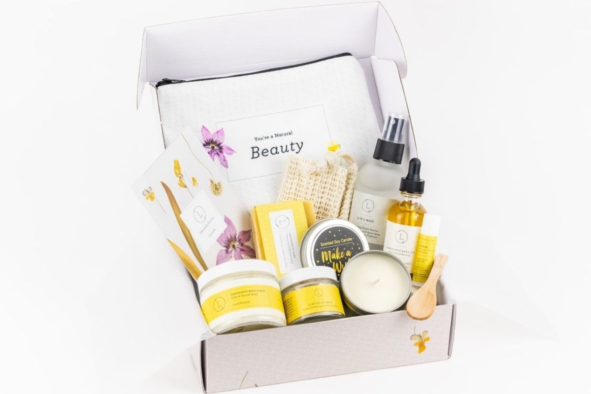 Citrus Care Package, Handmade Natural Bath and Body Gift Box, Thank You Gift,Mother's day Gift box, Holiday spa box - 40daY40nighT