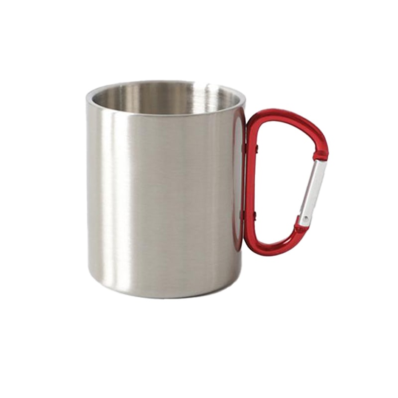 Stainless Steel Double Wall Carabiner Mug 10oz - 40daY40nighT