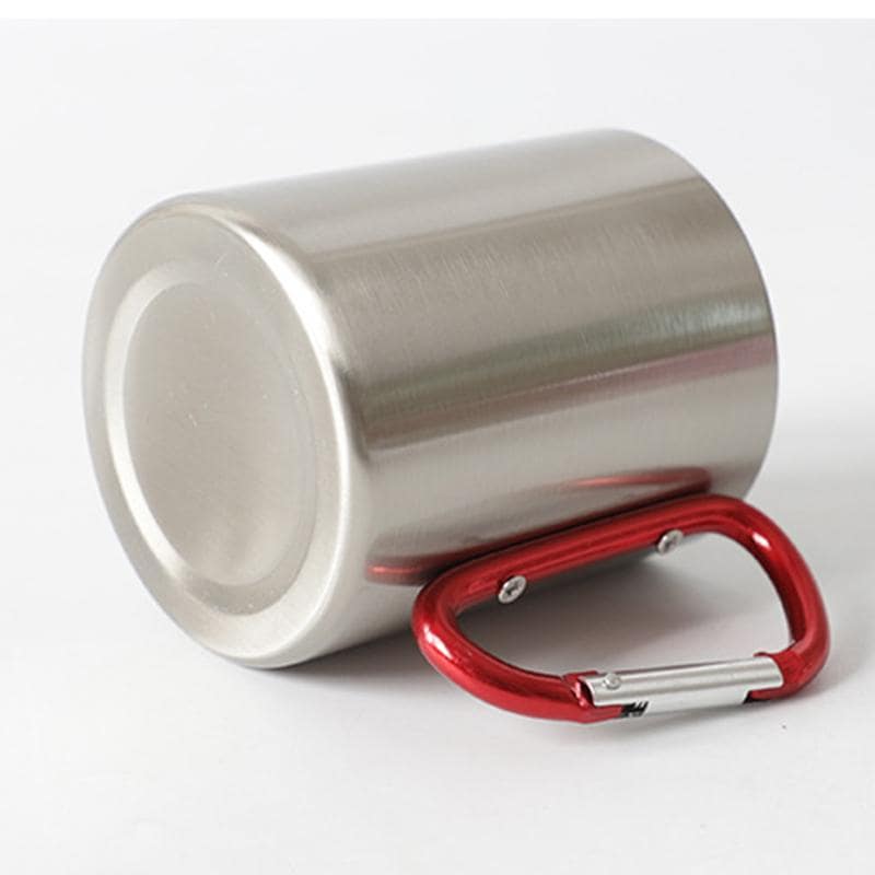 Stainless Steel Double Wall Carabiner Mug 10oz - 40daY40nighT