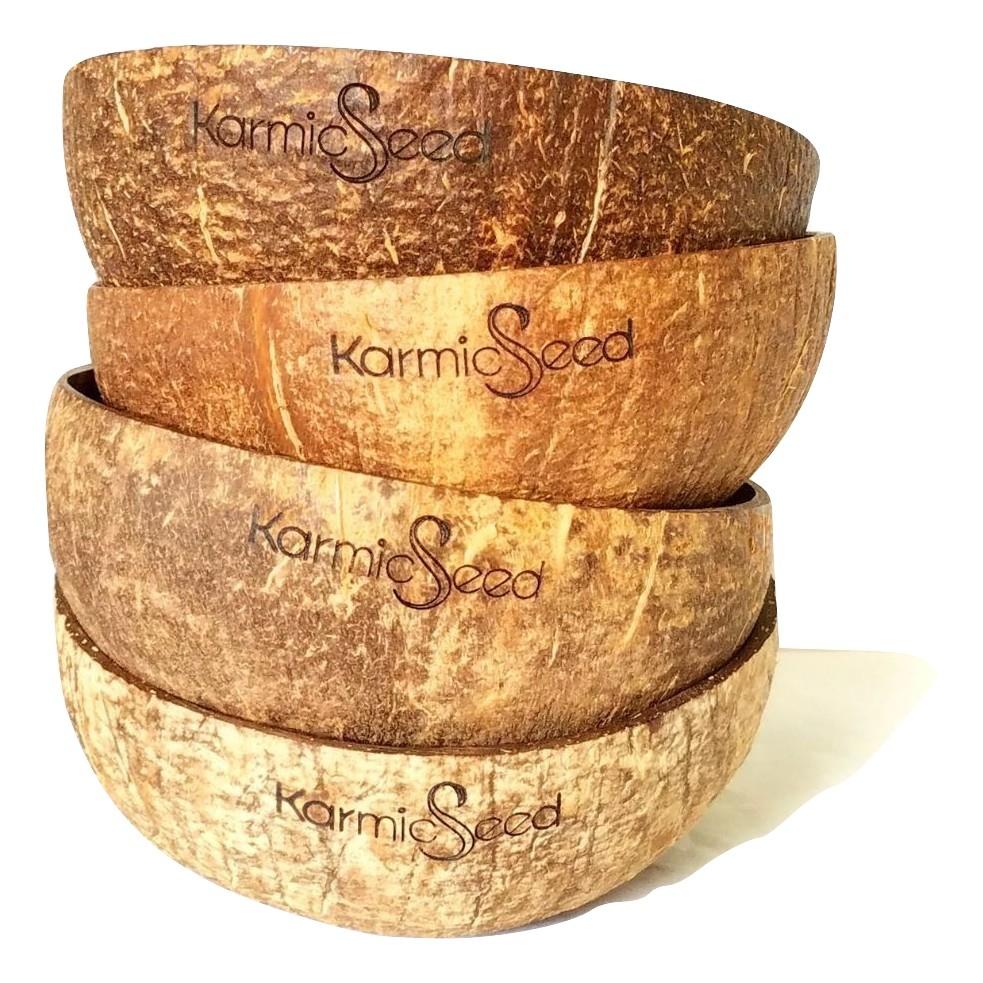 Handmade Coconut Bowls (Set of 4) - 40daY40nighT
