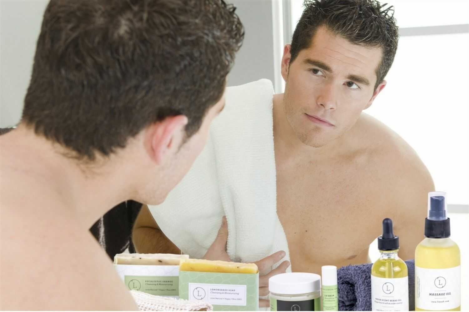 Father's Day Gift - Fresh earthy Natural skincare set, Eucalyptus Men Grooming kit - 40daY40nighT