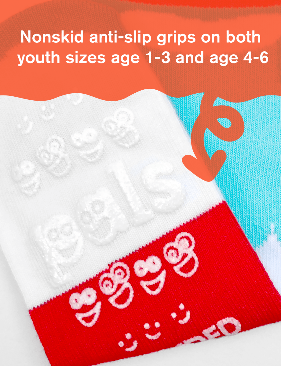 KIDS MILK & COOKIES NO SLIP SOCKS - 40daY40nighT