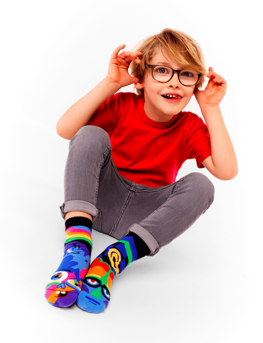 SILLY & SERIOUS DAD OR MOM AND ME PERSONALITIES SOCK SET - 40daY40nighT